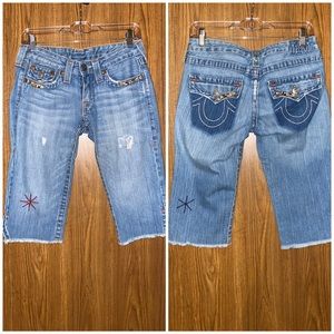 True Religion Bermuda Jean Shorts